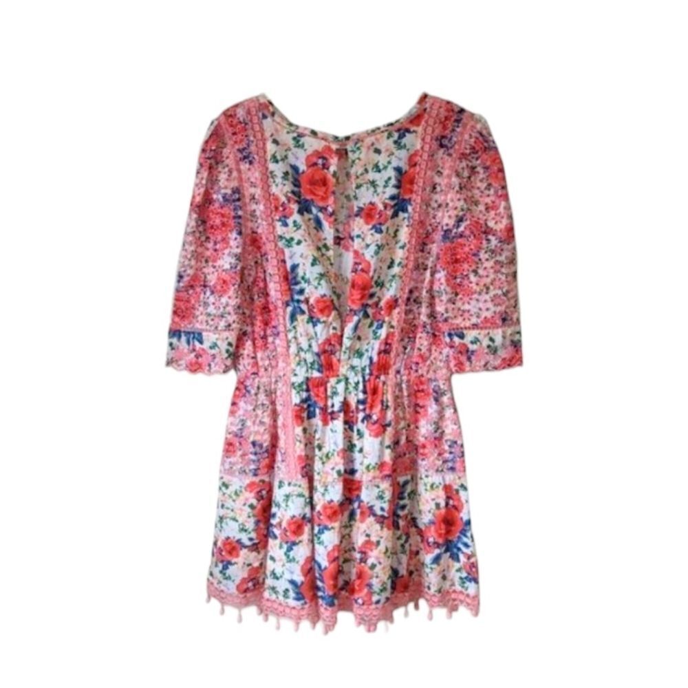 LoveShackFancy Novalie Crochet‎ Embroidered Eyelet Cotton Floral Dress sz… - Picture 11 of 16